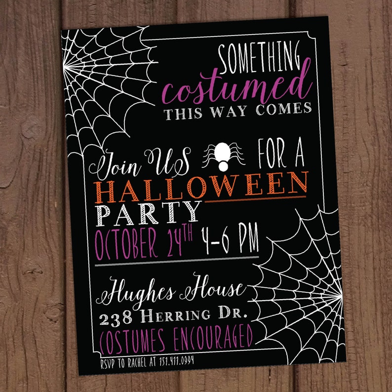 Halloween Costume Party Invitation | Etsy