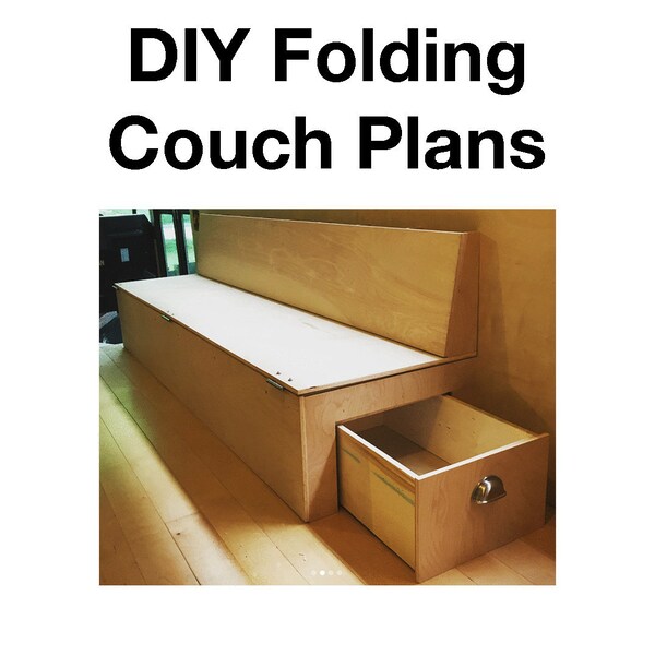 DIY Folding Couch Plans Etsy Canada
