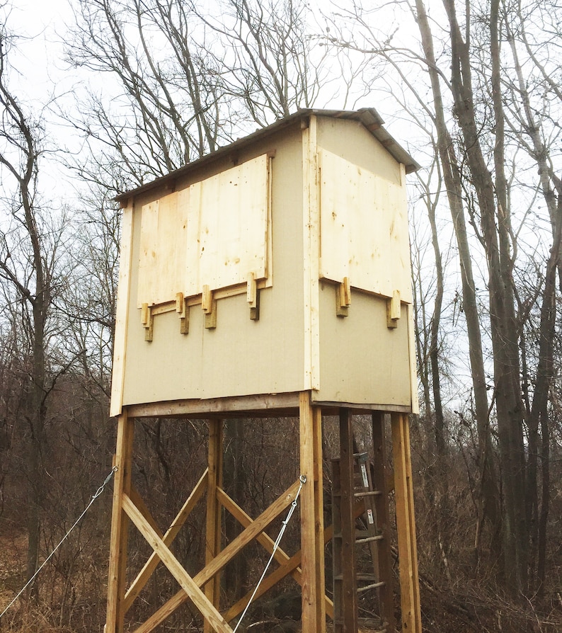 Tower Elevated Hunting Blind Plans Etsy Hong Kong