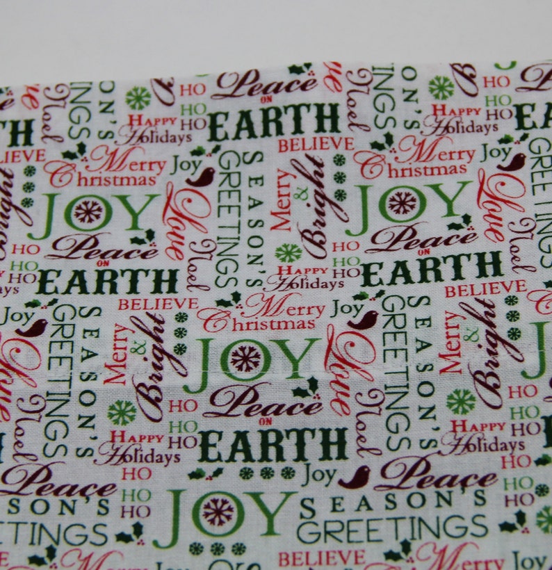 SALE CHRISTMAS PILLOWCASE Happy Holidays Christmas Words Pillowcase Kids Pillowcase Christmas Bedding Holiday Bedding Seasons Greetings