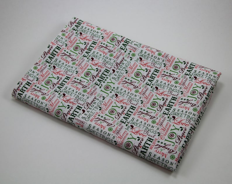 SALE CHRISTMAS PILLOWCASE Happy Holidays Christmas Words Pillowcase Kids Pillowcase Christmas Bedding Holiday Bedding Seasons Greetings