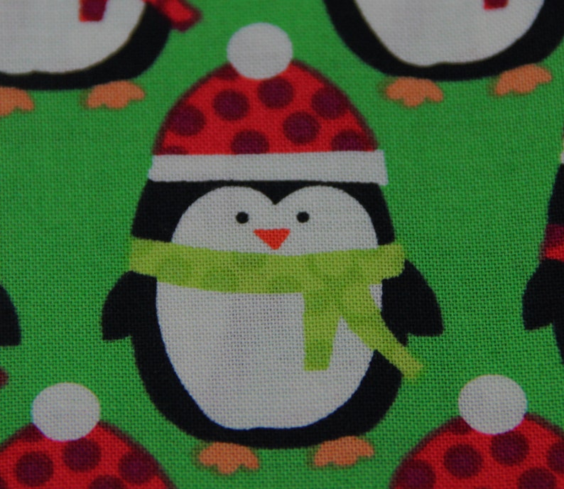CHRISTMAS PILLOWCASE PENGUINS Kids Pillowcase Holiday Pillowcase Penguin Pillowcase Christmas Bedding Holiday Bedding Kids Gifts