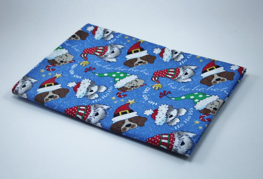 CHRISTMAS PILLOWCASE DOGS in Hats Pillowcase Kids Pillowcase Etsy