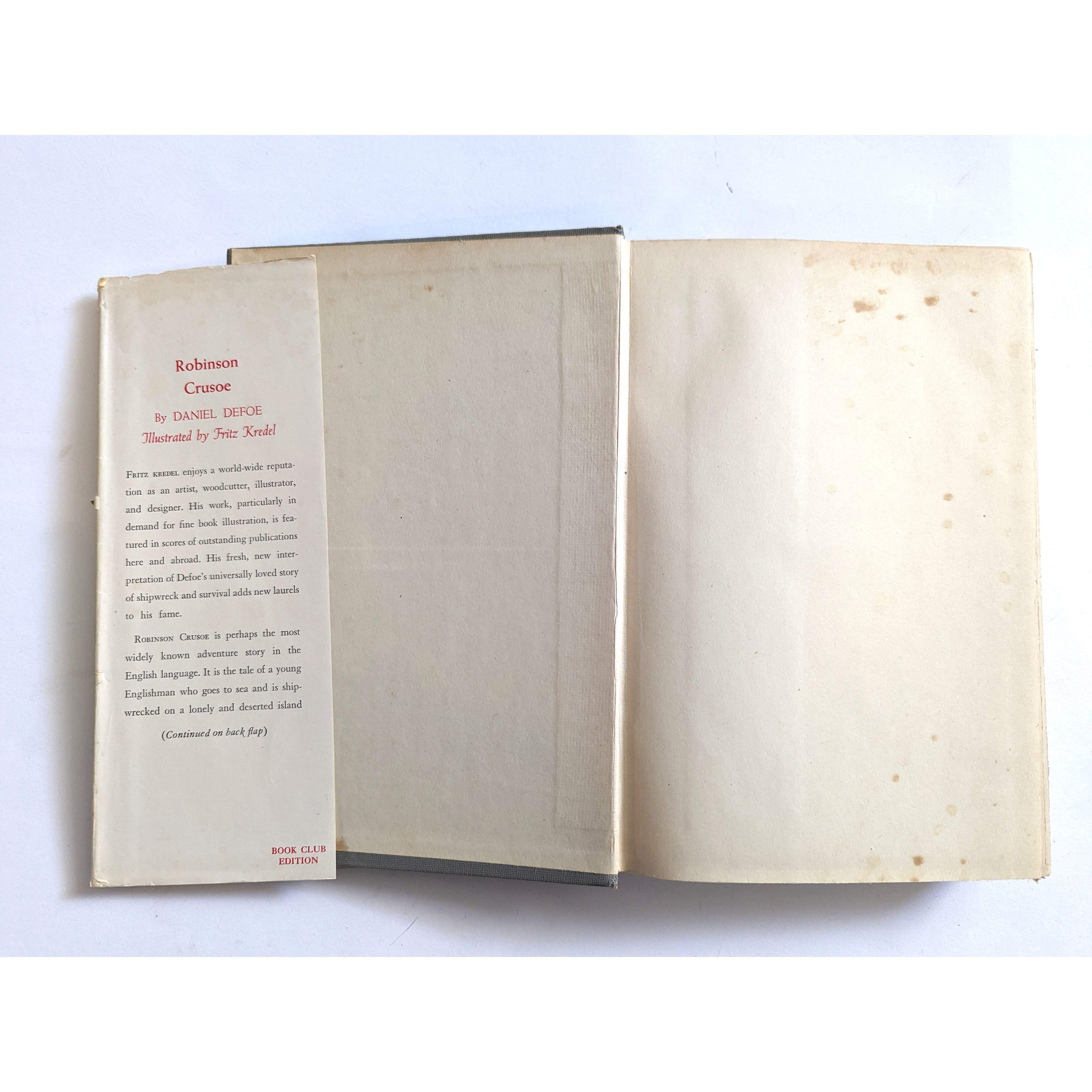 Robinson Crusoe: Vintage 1940s Illustrated Hardcover by Daniel Defoe - Etsy