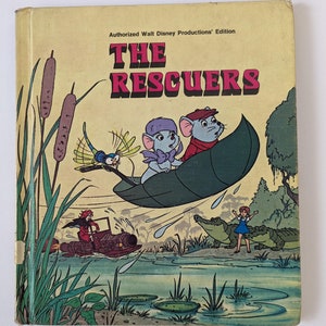 The Rescuers Hardcover Vintage Walt Disney Productions' Edition Children's Book