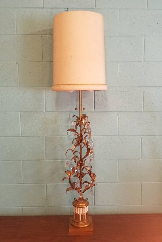 Crystal leaf floor lamp deals