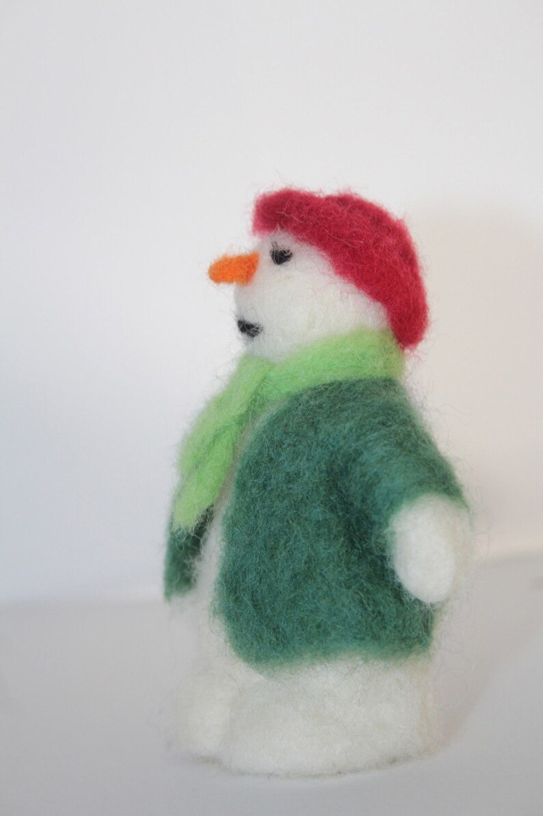 Snowman Needle Felting Kit for Beginners Super Easy Etsy