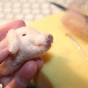 Gloucester Old Spot Piglet Pig Needle Felting Kit for Beginners image 3