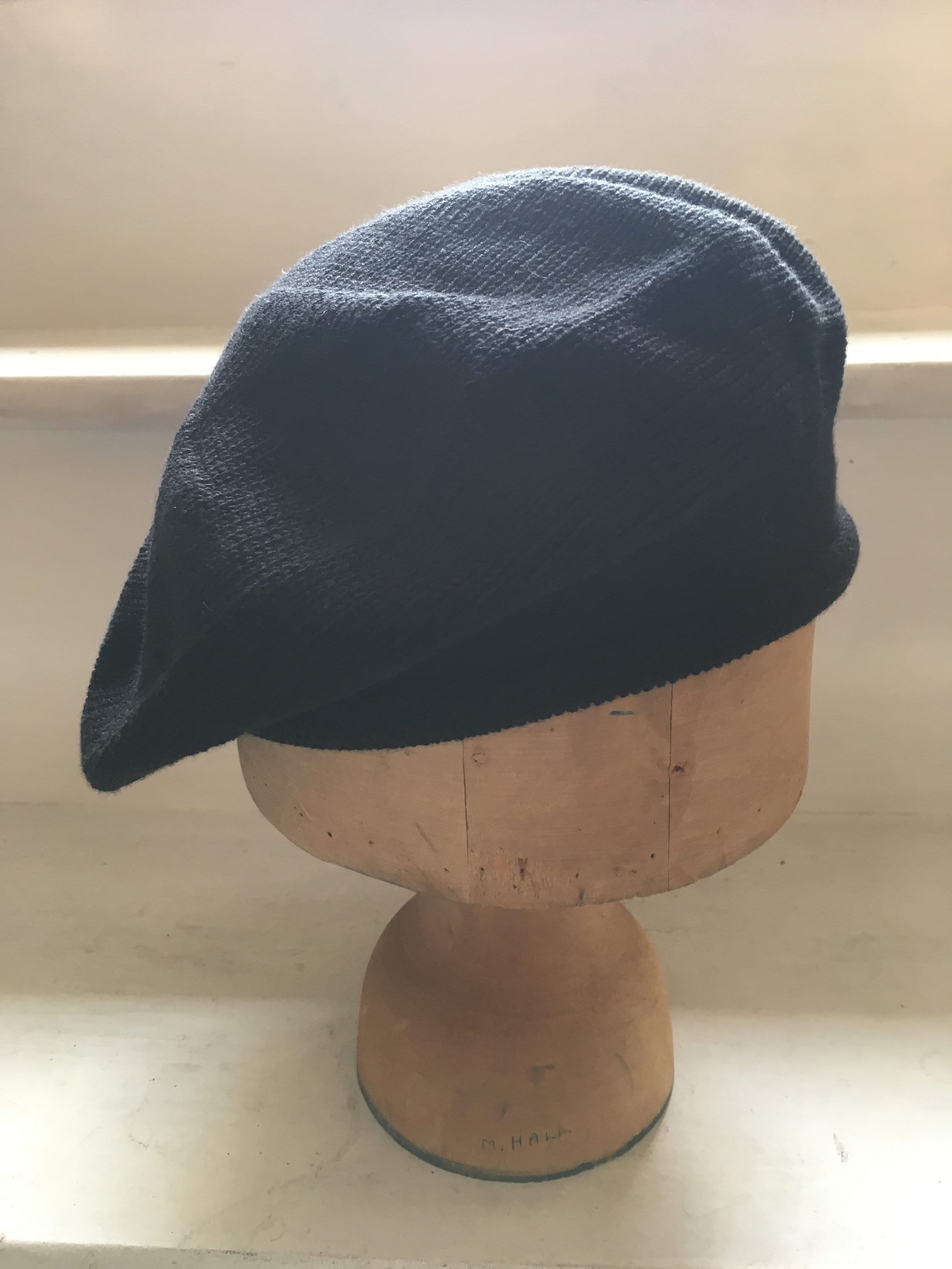 Black Cotton Beret Black Knitted Tam Plain Black Beret - Etsy Canada