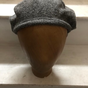 Tam écossais gris, Bonnet Highlander gris, Béret gris alpaga, Chapeau gris marl, Tam gris homme, Béret en tricot gris unisexe, Tam gris femme image 3