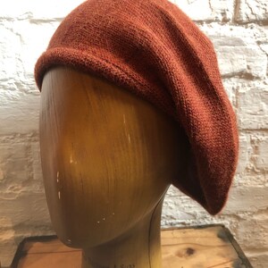 Brown Highlander Tam, Rust Scottish Bonnet, Herren Brown Tam, Brown Alpaca Tam, Rust Strickmütze, UK Tam, Re-Enactor Scottish Bonnet Bild 7