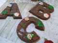 Christmas chocolate letters. Stocking filler letters.