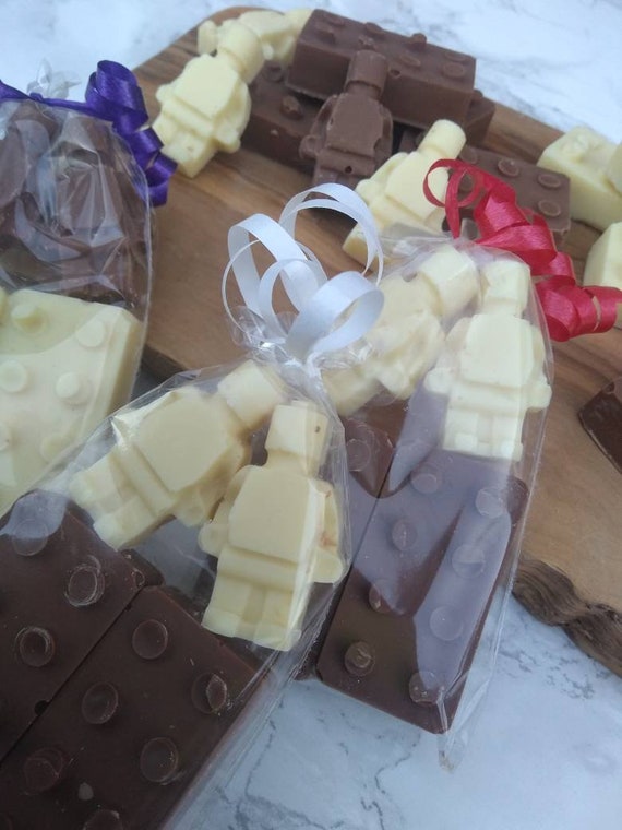 Chocolate Lego Building Brick Party Favours. Wedding Birthday. Handmade Belgian Chocolate. Etsy Canada