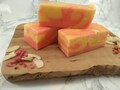 Battenburg fudge. Fudge block. Artisan fudge. Homemade fudge. Pink yellow. Cake fudge