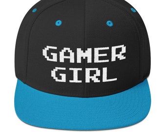 Gamer Girl Snapback Cap | Gamer Hat | Video Game Hat | Gamer Gifts for Her | Gamer Mom | Gamer Nerd
