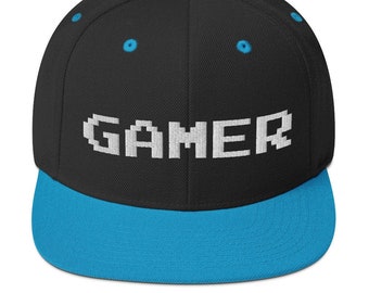 Gamer Snapback Cap | Gamer Hat | Video Game Hat | Gamer Gifts for Him | Gamer Girl | Gamer Dad | Gamer Mom | Gamer Nerd