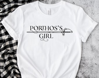 Three Musketeers Shirt | Porthos's Girl | Literary Shirt | Literary Clothing | Bookish Apparel | Reader Gift | Bookish Gifts For Women