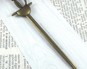 Pirate Musketeer Sword Bookmark Blank, Bookish Gift, Literary Accessories, Gifts for Readers, Bookworm, Fantasy Gifts
