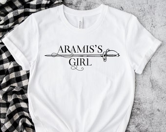 Three Musketeers Shirt | Aramis's Girl | Literary Shirt | Literary Clothing | Bookish Apparel | Reader Gift | Bookish Gifts For Women