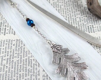 Ranger Silver Oak Leaf Metal Bookmark, Bookish Gift, Literary Accessories, Gifts for Readers, Bookworm, Nature Gifts
