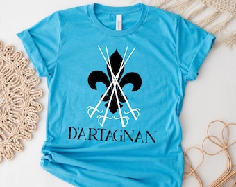 D'Artagnan Musketeer Shirt, The Three Musketeers, Alexandre Dumas, Book Shirt, Literary Shirt, Bookish Things, Reader Clothing