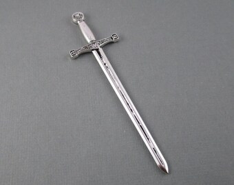 Medieval Sword Bookmark Blank, Bookish Literary Reader Bookworm Book Lover Reading Fantasy Gifts