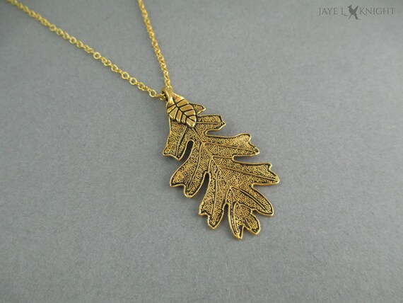 Ranger Oak Leaf Pendant Gold Oak Leaf 