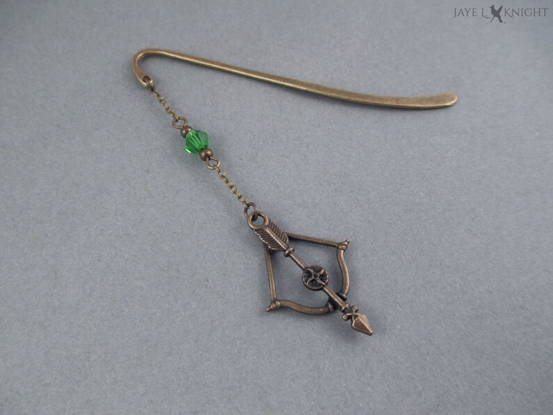 Bronze Bow and Arrow Shepherd's Hook Bookmark Medieval Etsy