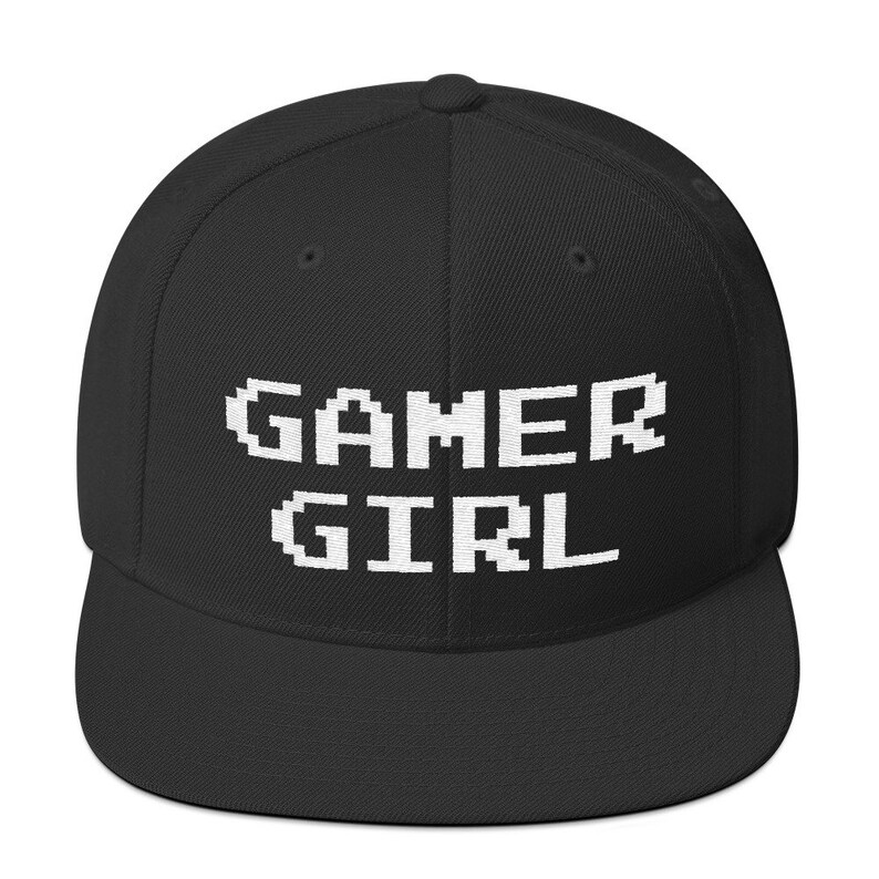 Gamer Girl Snapback Hat Cap Video Game Online Gaming Geek Etsy