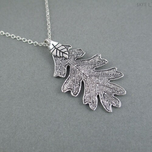 Ranger Oak Leaf Pendant Silver Oak Leaf 