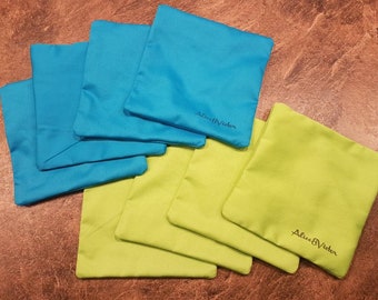 UNFILLED Regulation Cornhole Bags, Beanbags for Beanbag Toss Game, Outdoor Wedding Game, Corn Hole