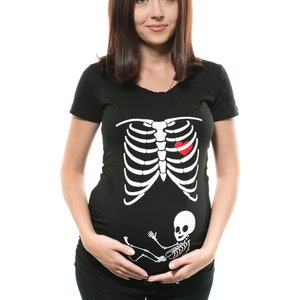 Pregnancy T-shirt Skeleton X-ray Baby Funny Cute Maternity Tee - Etsy