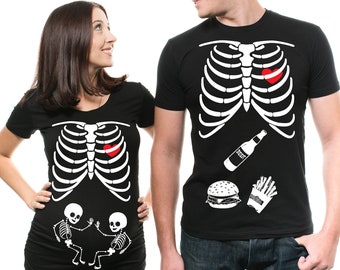 Cute Pregnancy Shirts Twins Funny Pregnancy Shirt Maternity Clothes Tops Bl 