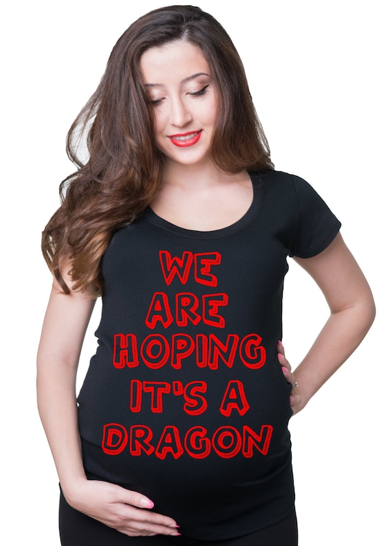 Ladies Maternity Tank Were Hoping Its A Dragon