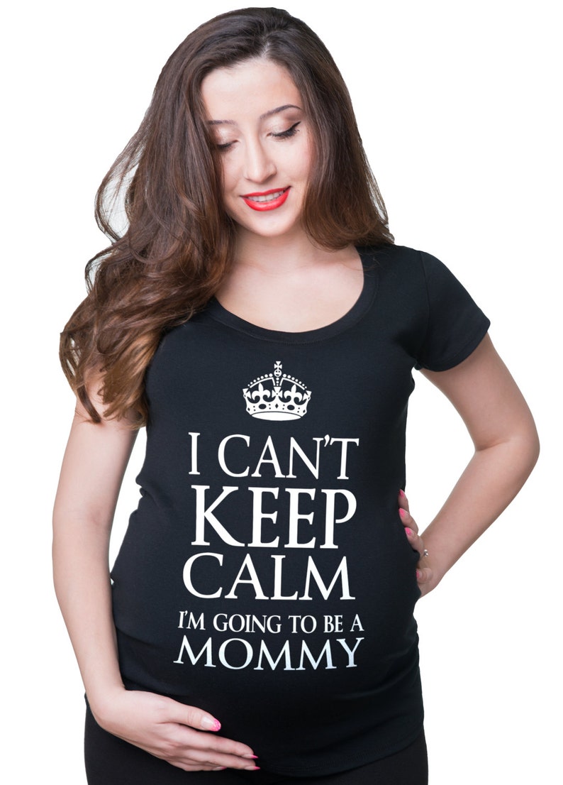 Pregnancy T-shirt I Can't Keep Calm I'm Going to Be A - Etsy