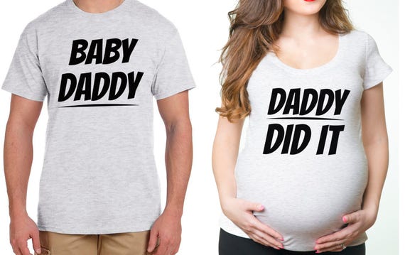 Pregnancy T-shirt Couple T-shirts Funny Maternity Shirts Cute