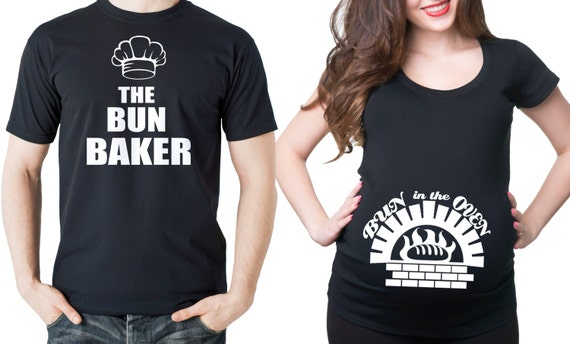 Schwangerschaft Paar T Shirts Halloween Kostum Brotchen In Den Etsy