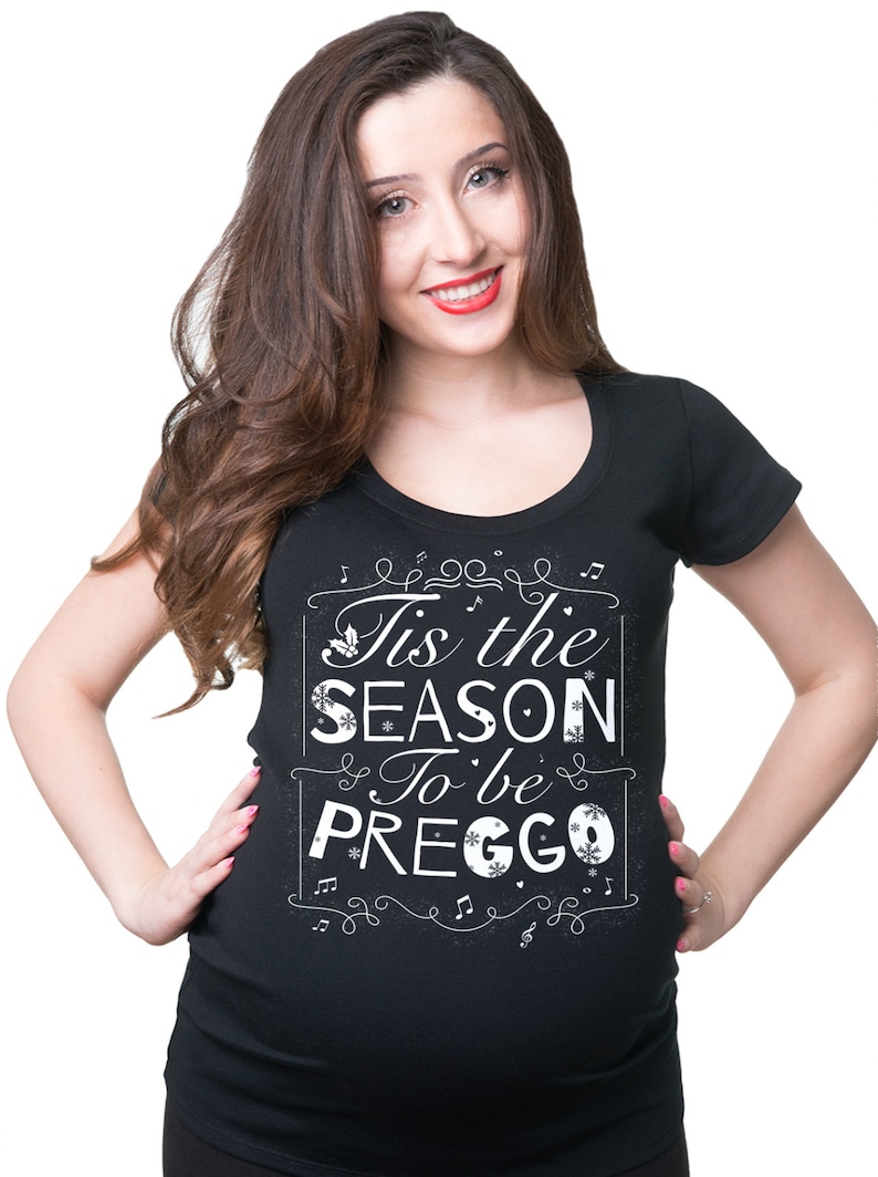 Christmas Pregnancy Tshirt Maternity Tee Shirt Christmas Gift Etsy Christmas Pregnancy Shirts