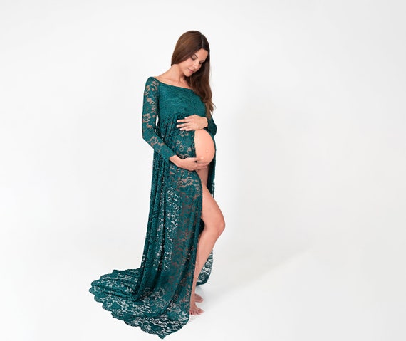 green dress for baby shower