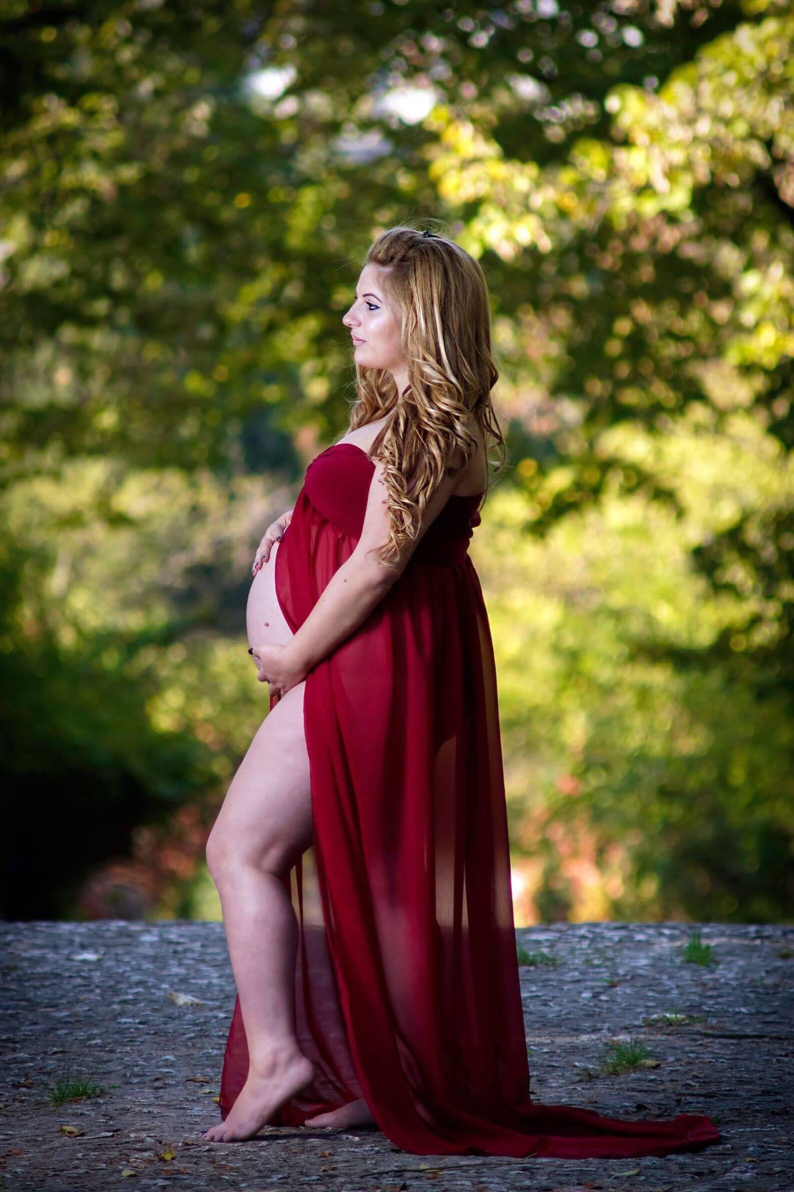 Chiffon Maternity dress for Photo shoot Maxi Maternity dress Etsy
