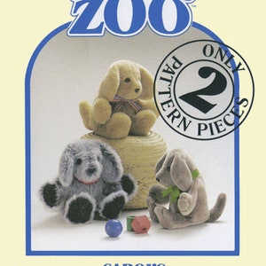 Patron PDF pour chiots 2 pièces par Carols Zoo - projet artisanal parfait pour les débutants et les enfants ! Facile et rapide : instructions claires !