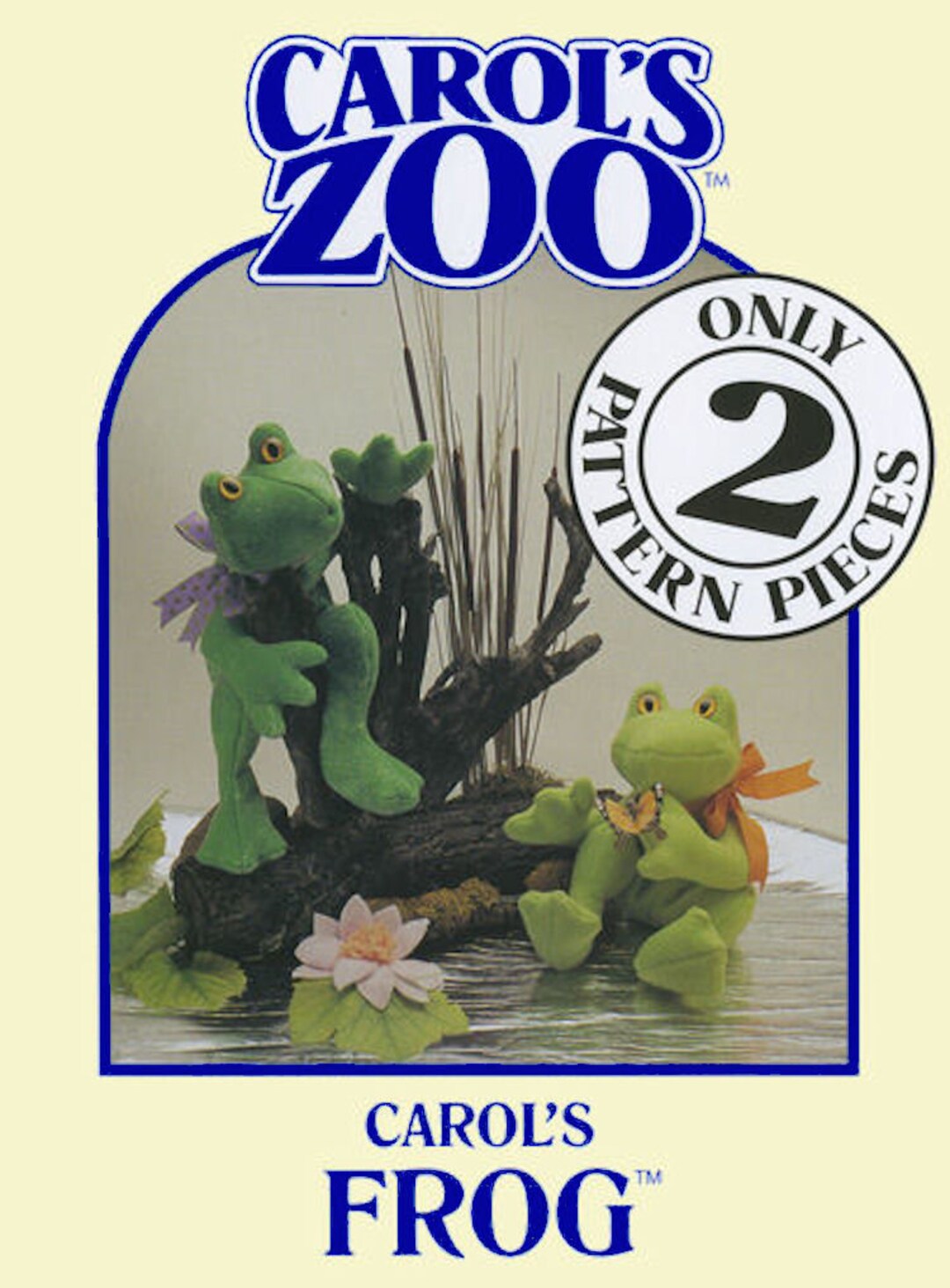 Frog 2piece Pattern PDF by Carols Zoo Perfect Craft Project for