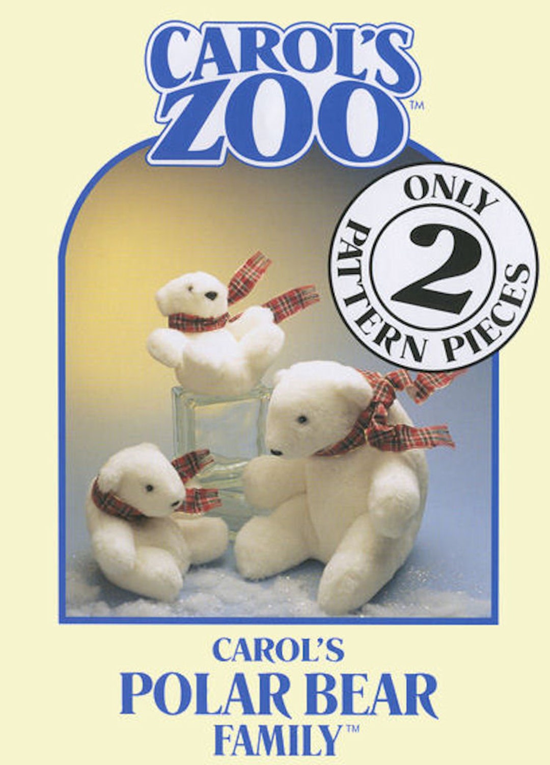 Polar Bear Family 2-piece Pattern PDF by Carols Zoo - Perfect Craft ...