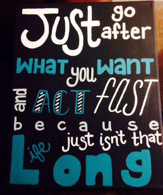 Items similar to Custom Made Quote Canvases. on Etsy