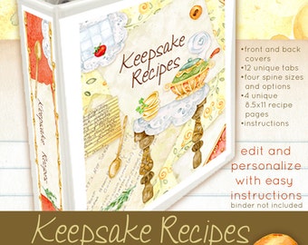 Recipe Scrapbook Etsy