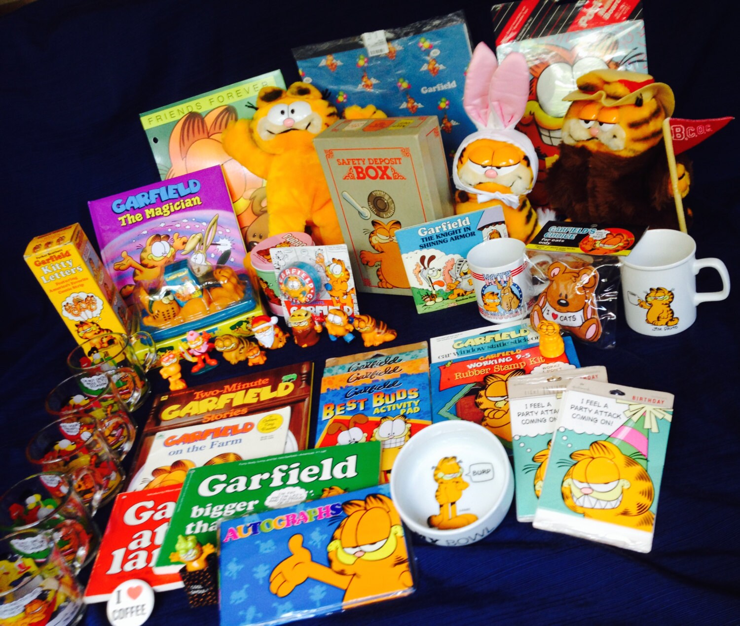 Garfield Merchandise Garfield, Garfield school, Rubber stamp kit