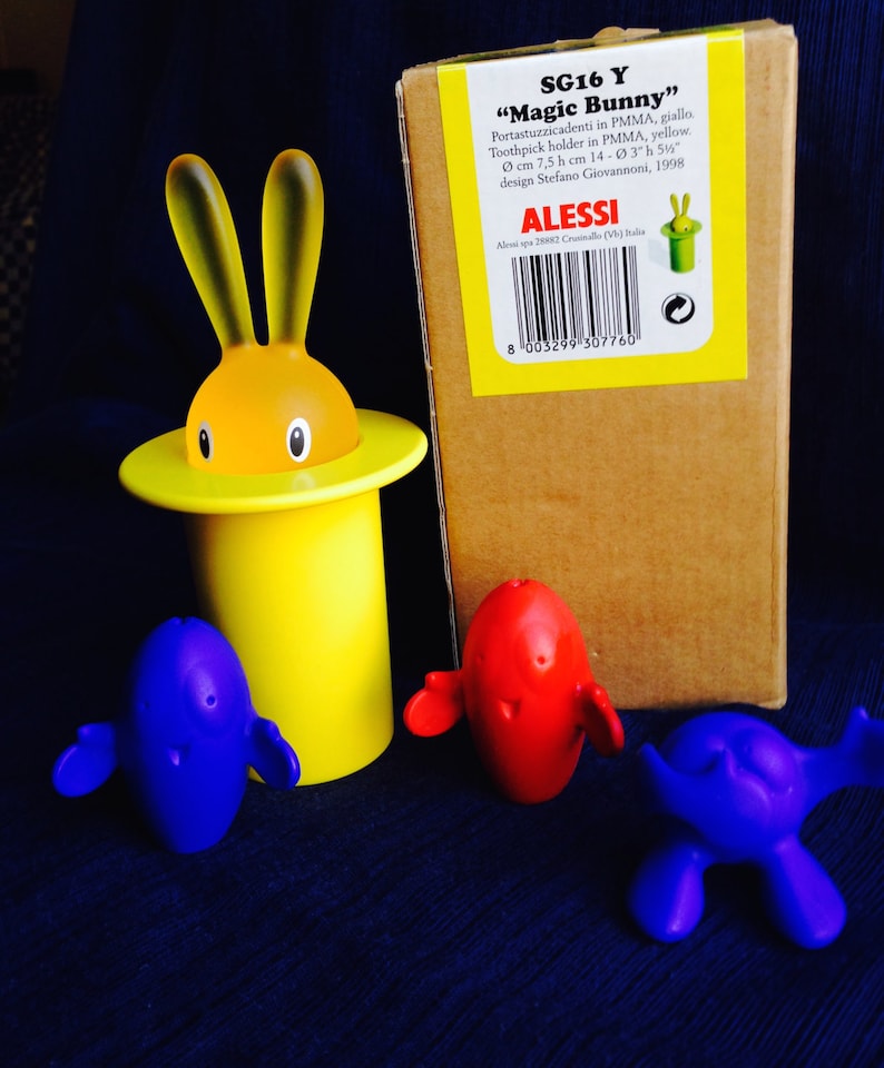 A DI ALESSI Magic Bunny Toothpick Holder Toothbrush Cover Etsy