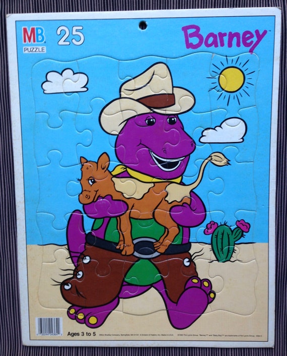 Mattel Barney and Friends 25 Piece Tray Puzzle for sale online