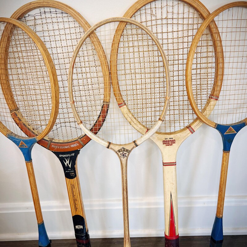 Solid Wooden Rackets Wood Tennis Racket - Etsy