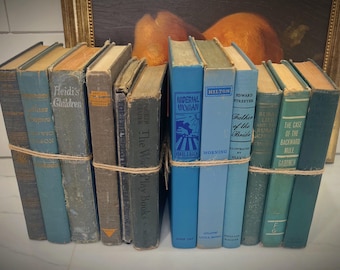 Antique Books/ Vintage Book Bundle Sets - Blue